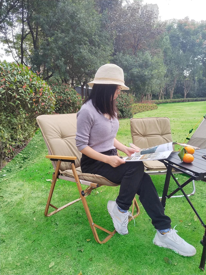 Lohascamping Camping Winter Chair Cover Seat Cushion 5CM Thick Camping Warm Chair Cusion Pads Relaxation Comfortable Chair Cush