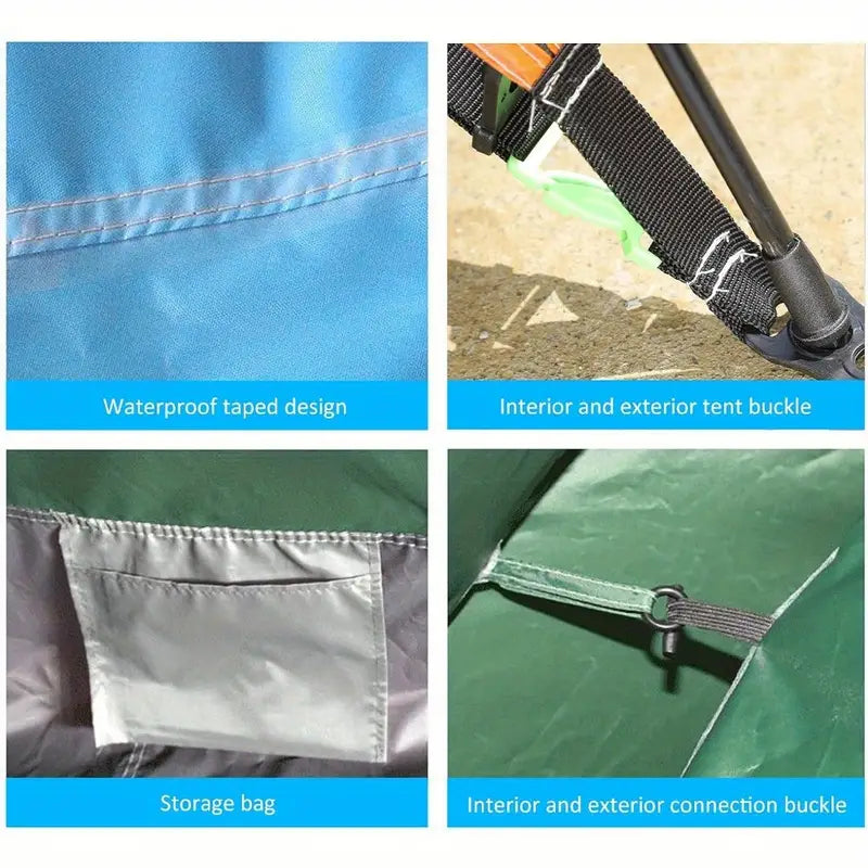 Waterproof Oval Pop-Up Camping Tent - Outdoor Survival-4