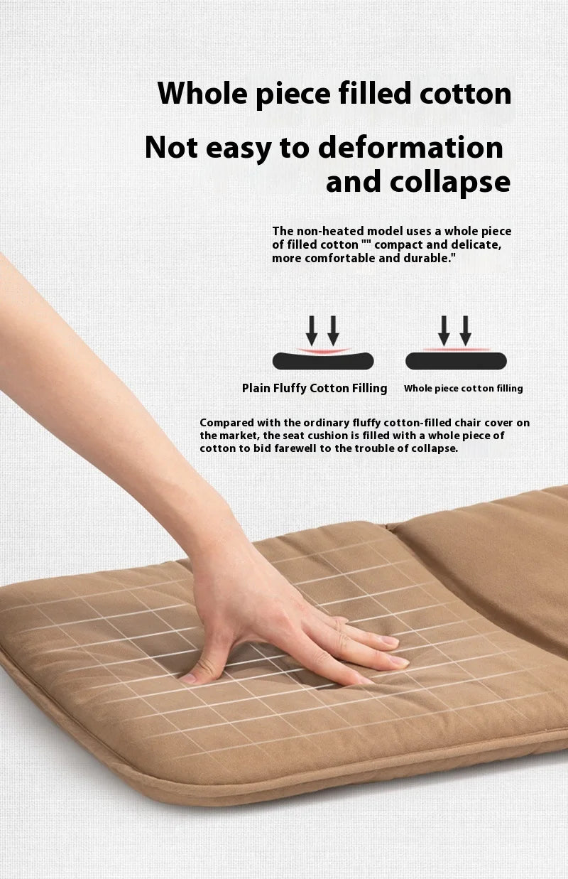 Lohascamping Camping Winter Chair Cover Seat Cushion 5CM Thick Camping Warm Chair Cusion Pads Relaxation Comfortable Chair Cush