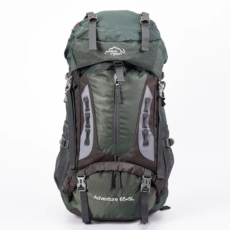 70L Camping Backpack Men'S Travel Bag Climbing Rucksack Large Hiking Storage Pack Outdoor Mountaineering Sports Shoulder Bags