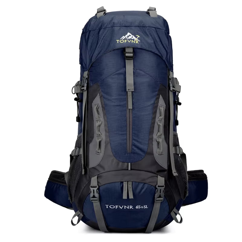 70L Camping Backpack Men'S Travel Bag Climbing Rucksack Large Hiking Storage Pack Outdoor Mountaineering Sports Shoulder Bags