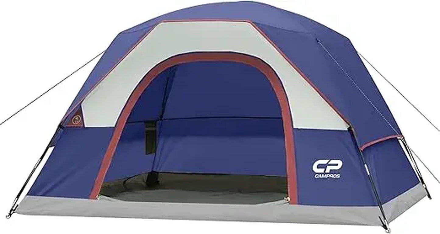 Tents for Camping 4-6 Person Tent Waterproof Windproof Double Layer Family Camping Tent, Easy Setup Dome Tent with Large Mesh W