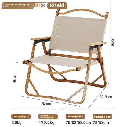 Kemite Camping Chair, Outdoor Folding Chair, Portable Ultra-Light Camping Chair, Beach Chair, Outdoor Chair, Picnic
