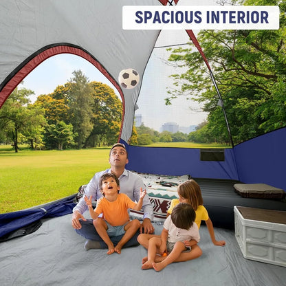 Tents for Camping 4-6 Person Tent Waterproof Windproof Double Layer Family Camping Tent, Easy Setup Dome Tent with Large Mesh W