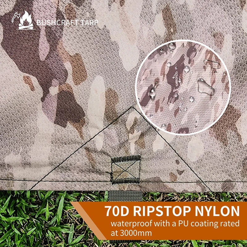 Lightweight Waterproof Sunshade Outdoor Awning Mat Tent Camping Shelter Beach Heat Tents Patio Tarp Hammock Canopy Nature Hike