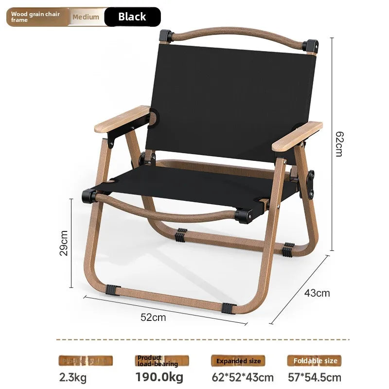 Kemite Camping Chair, Outdoor Folding Chair, Portable Ultra-Light Camping Chair, Beach Chair, Outdoor Chair, Picnic
