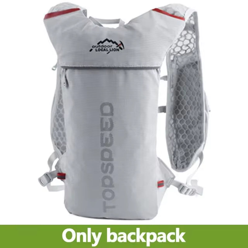 Trail Running-Ultra-Light 5L Backpack, Running Hydration Vest, Marathon, Bicycle 2L Water Bag