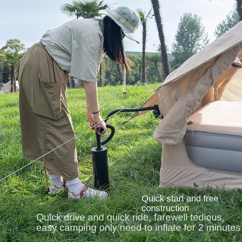 Full Automatic Inflatable Tent Outdoor 6.3M² Cabin Folding Camping Tent Quick Opening Tent Family Air Tent Waterproof Thickened
