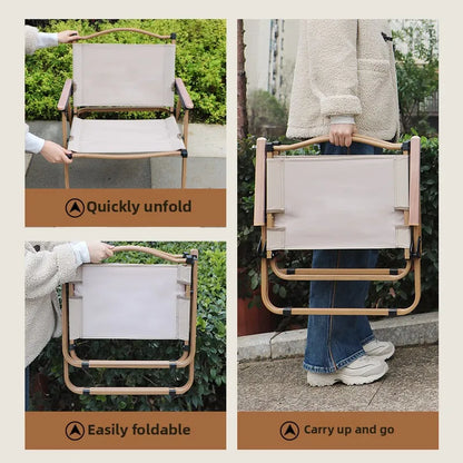 Kemite Camping Chair, Outdoor Folding Chair, Portable Ultra-Light Camping Chair, Beach Chair, Outdoor Chair, Picnic