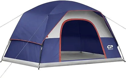 Tents for Camping 4-6 Person Tent Waterproof Windproof Double Layer Family Camping Tent, Easy Setup Dome Tent with Large Mesh W