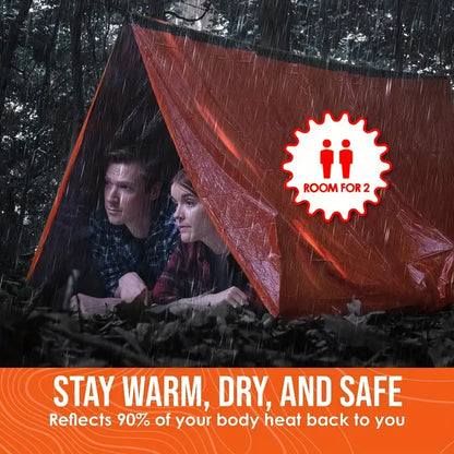 Outdoor Insulated Emergency Tent for 2 Persons-4