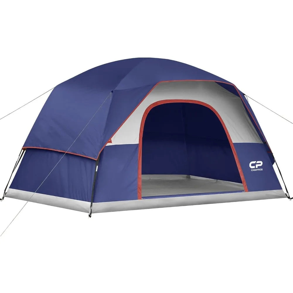 Tents for Camping 4-6 Person Tent Waterproof Windproof Double Layer Family Camping Tent, Easy Setup Dome Tent with Large Mesh W