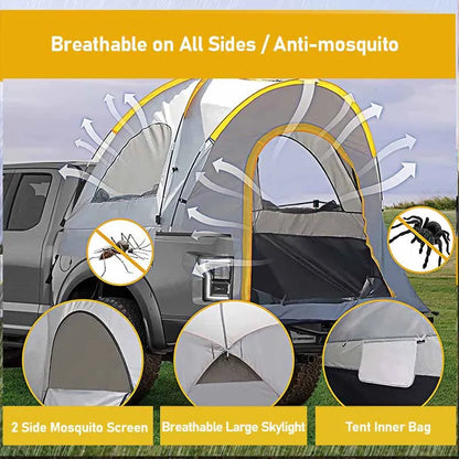 Portable Rainproof Camping Tent, Folding Fishing Tail Tent, Car Pickup Truck Tent