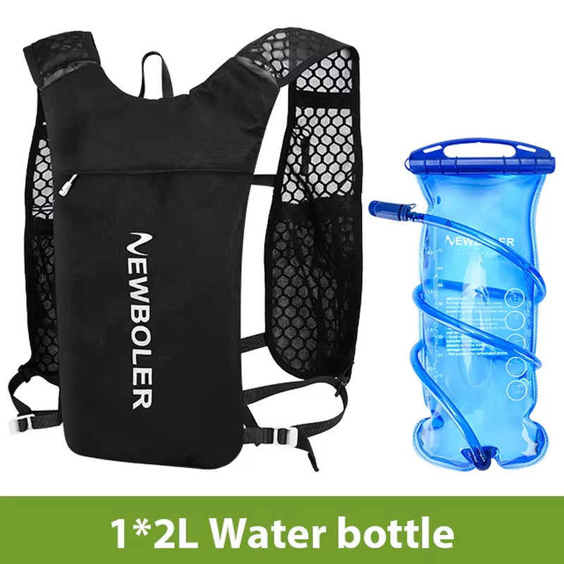 Trail Running-Ultra-Light 5L Backpack, Running Hydration Vest, Marathon, Bicycle 2L Water Bag