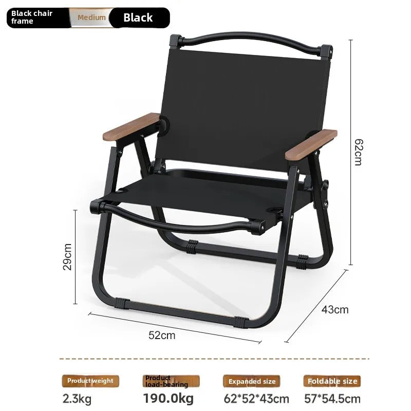 Kemite Camping Chair, Outdoor Folding Chair, Portable Ultra-Light Camping Chair, Beach Chair, Outdoor Chair, Picnic