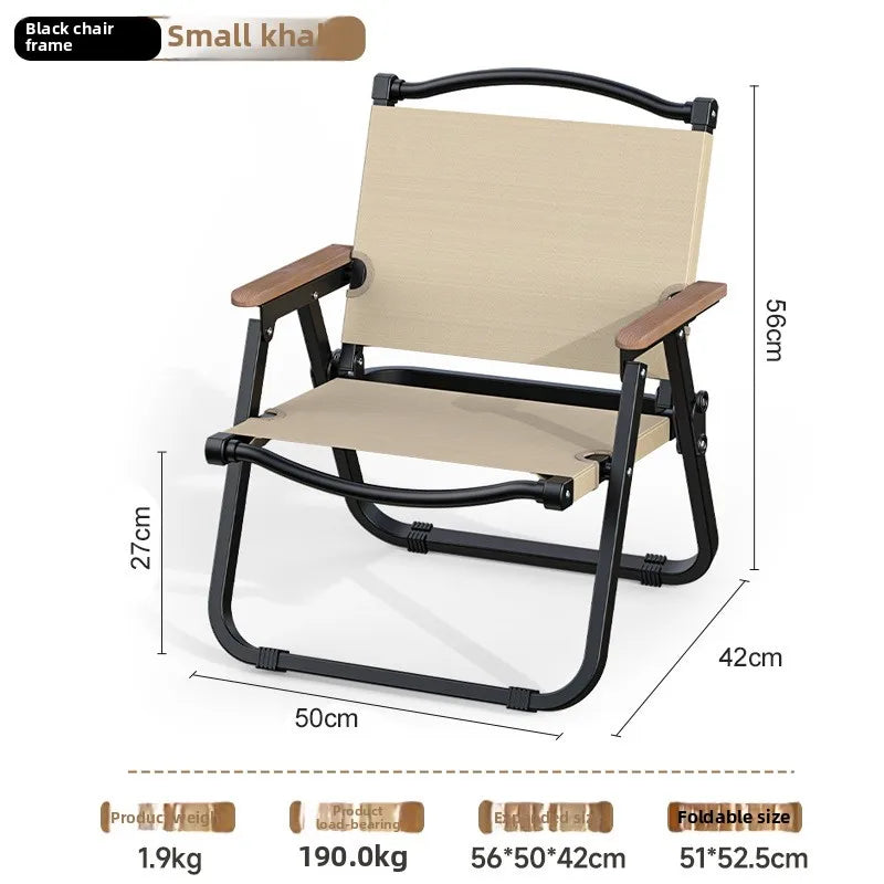 Kemite Camping Chair, Outdoor Folding Chair, Portable Ultra-Light Camping Chair, Beach Chair, Outdoor Chair, Picnic