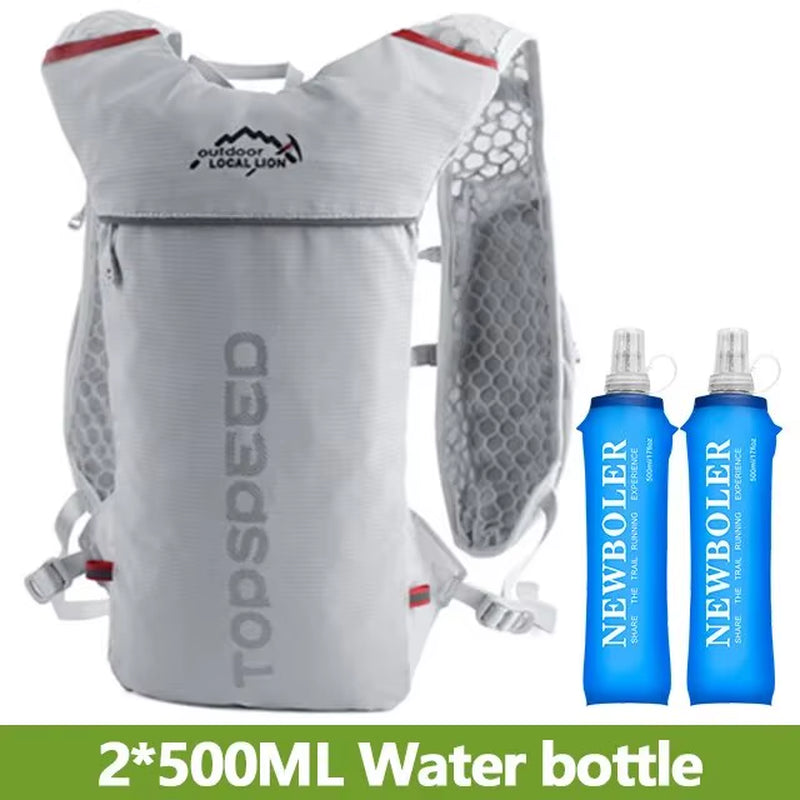 Trail Running-Ultra-Light 5L Backpack, Running Hydration Vest, Marathon, Bicycle 2L Water Bag