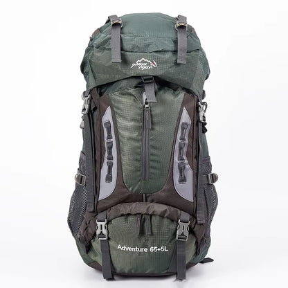70L Camping Backpack Men'S Travel Bag Climbing Rucksack Large Hiking Storage Pack Outdoor Mountaineering Sports Shoulder Bags