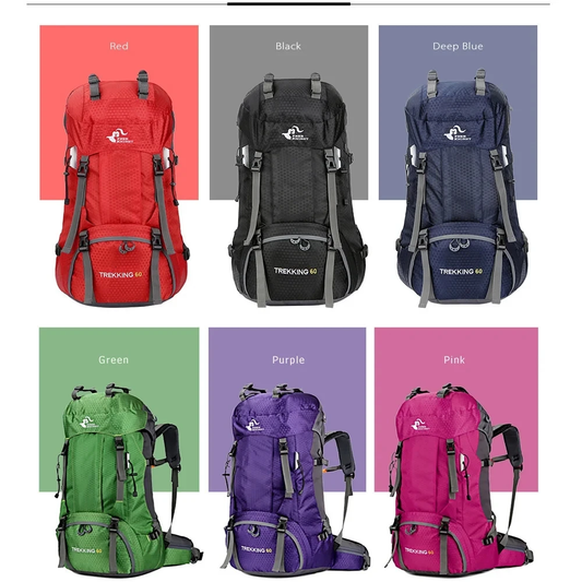 Camping Hiking Backpacks 60L (Rain Cover)