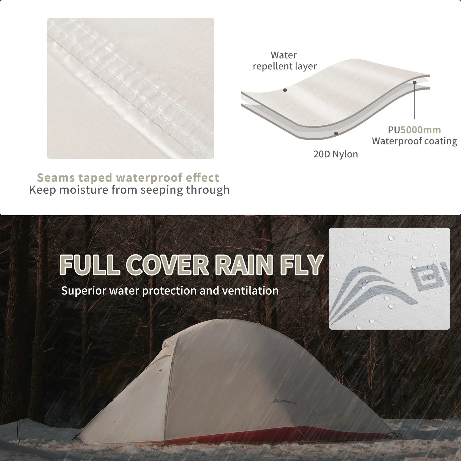 Ultralight Camping Tent Backpack Tent-4