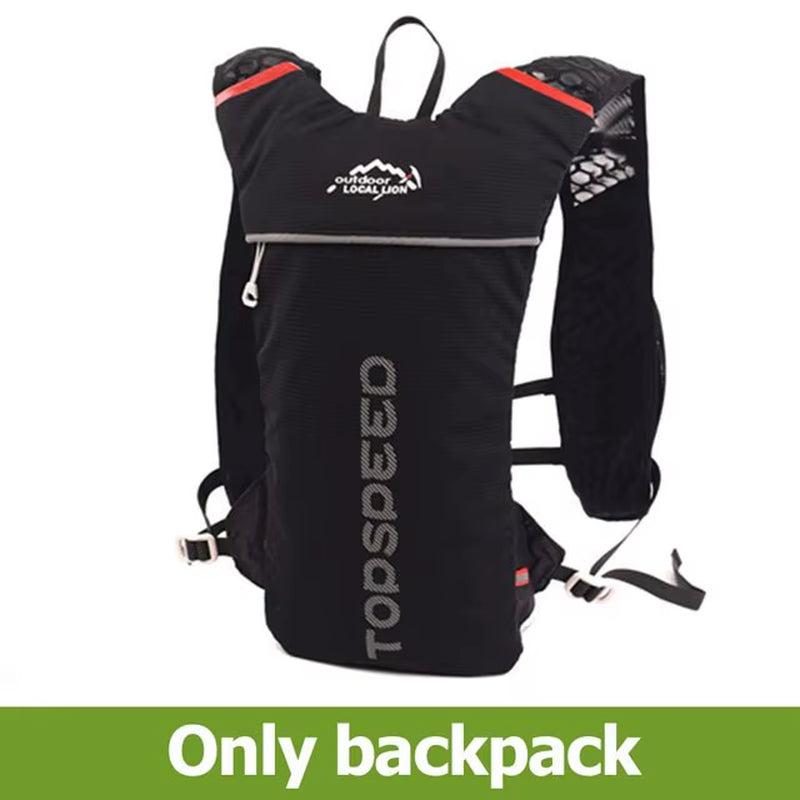 Trail Running-Ultra-Light 5L Backpack, Running Hydration Vest, Marathon, Bicycle 2L Water Bag