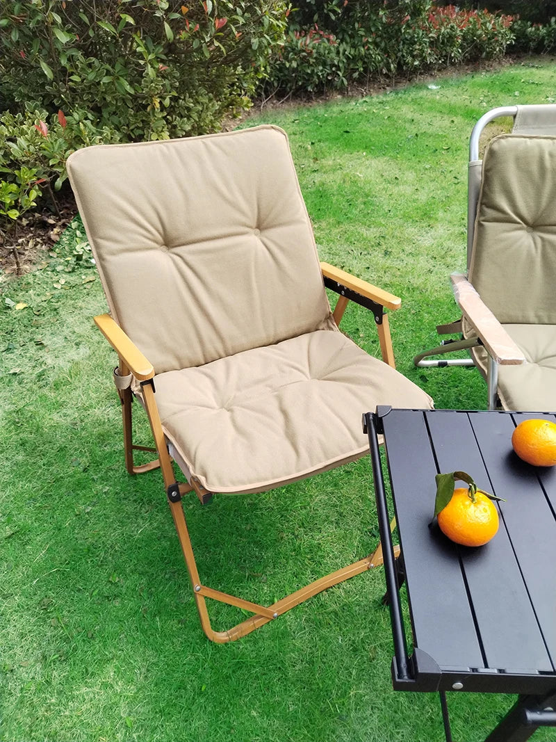Lohascamping Camping Winter Chair Cover Seat Cushion 5CM Thick Camping Warm Chair Cusion Pads Relaxation Comfortable Chair Cush