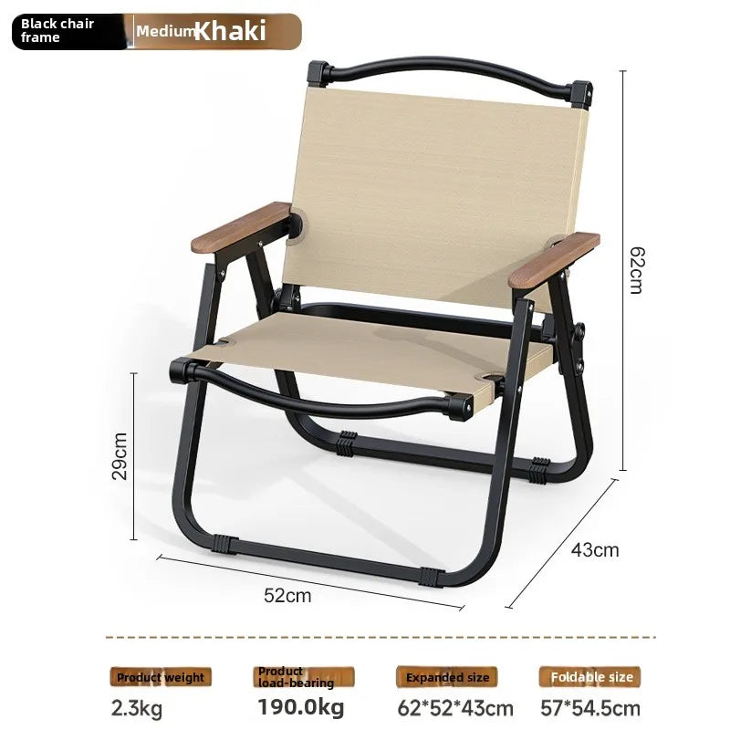 Kemite Camping Chair, Outdoor Folding Chair, Portable Ultra-Light Camping Chair, Beach Chair, Outdoor Chair, Picnic