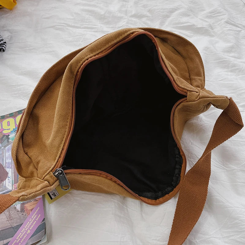 Fashion Trend Waist Bag Street Hip-Hop Women Shoulder Bag Chest Pack Outdoor Sport Canvas Fanny Pack Crossbody Bag Lady Belt Bag