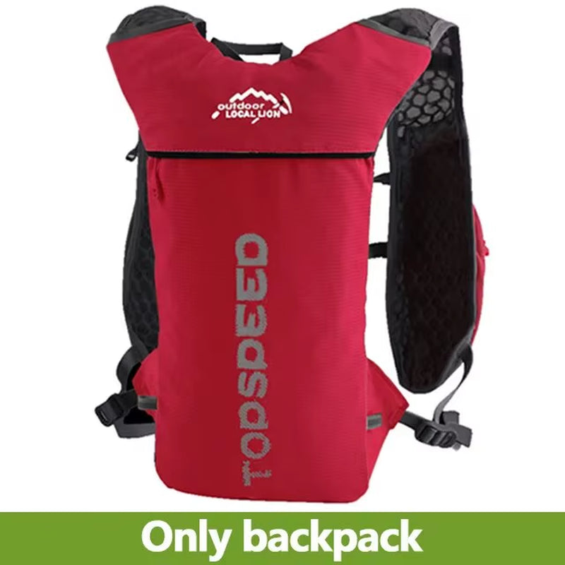 Trail Running-Ultra-Light 5L Backpack, Running Hydration Vest, Marathon, Bicycle 2L Water Bag