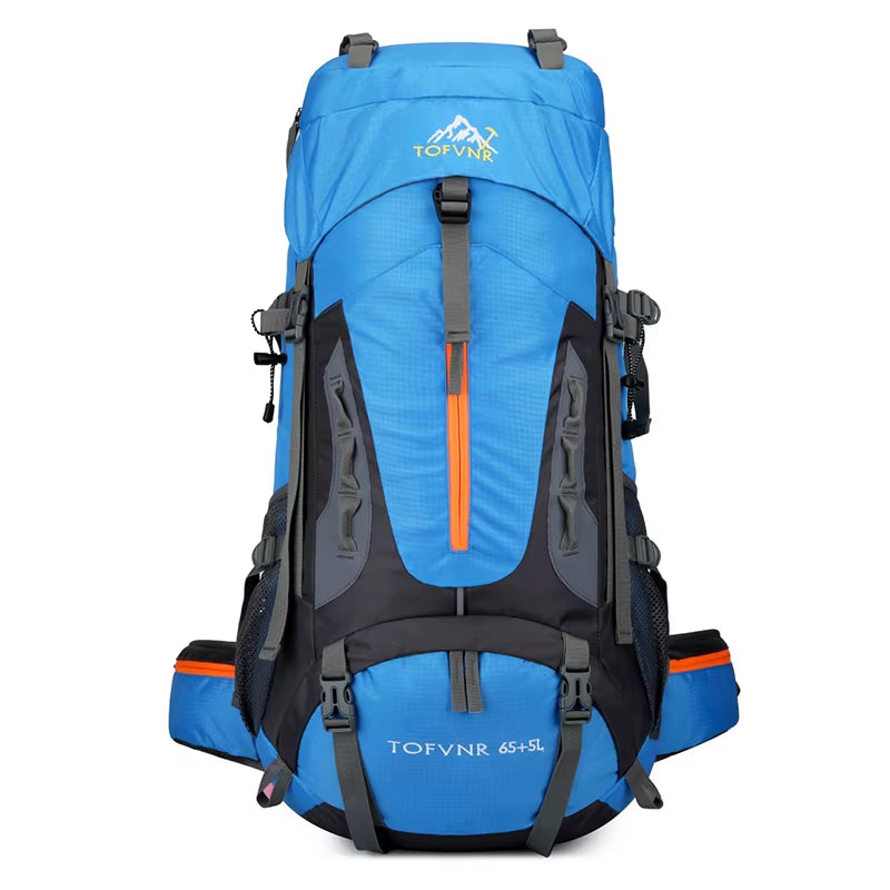 70L Camping Backpack Men'S Travel Bag Climbing Rucksack Large Hiking Storage Pack Outdoor Mountaineering Sports Shoulder Bags