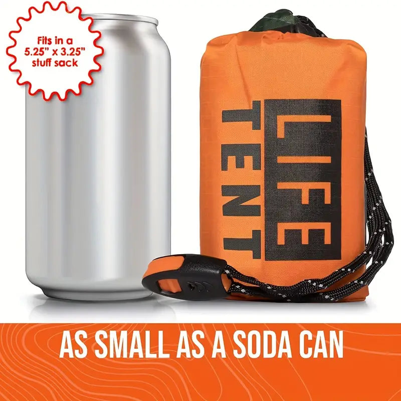 Outdoor Insulated Emergency Tent for 2 Persons-2