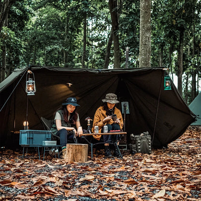 ROC SHIELD Bushcraft Tent TC Version Configurable Camping Shelter with Poles Beach Tent for Backcountry Retreat