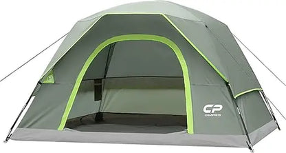 Tents for Camping 4-6 Person Tent Waterproof Windproof Double Layer Family Camping Tent, Easy Setup Dome Tent with Large Mesh W