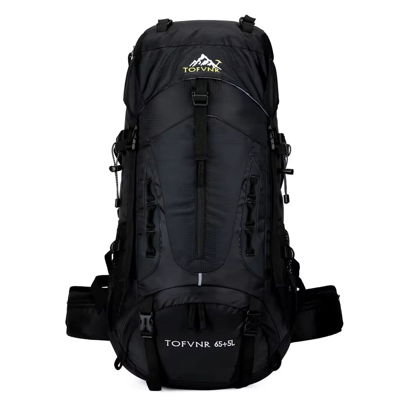 70L Camping Backpack Men'S Travel Bag Climbing Rucksack Large Hiking Storage Pack Outdoor Mountaineering Sports Shoulder Bags