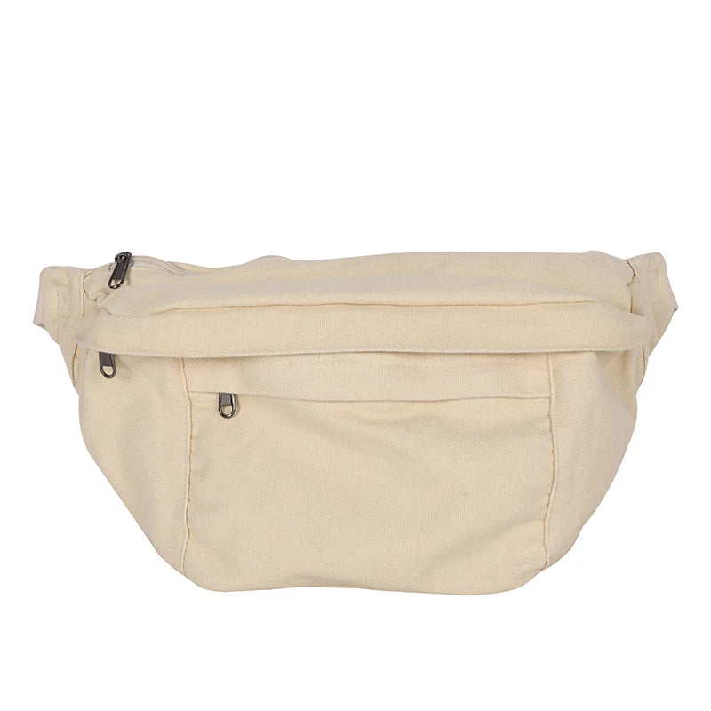 Fashion Trend Waist Bag Street Hip-Hop Women Shoulder Bag Chest Pack Outdoor Sport Canvas Fanny Pack Crossbody Bag Lady Belt Bag