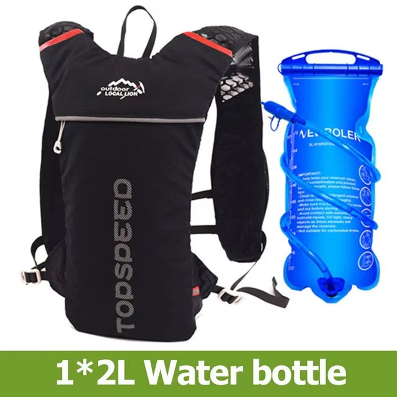 Trail Running-Ultra-Light 5L Backpack, Running Hydration Vest, Marathon, Bicycle 2L Water Bag