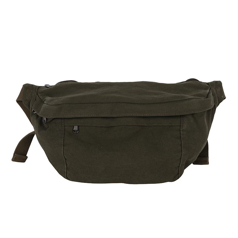 Fashion Trend Waist Bag Street Hip-Hop Women Shoulder Bag Chest Pack Outdoor Sport Canvas Fanny Pack Crossbody Bag Lady Belt Bag