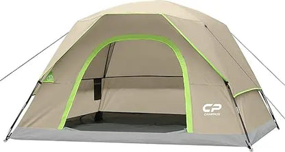 Tents for Camping 4-6 Person Tent Waterproof Windproof Double Layer Family Camping Tent, Easy Setup Dome Tent with Large Mesh W
