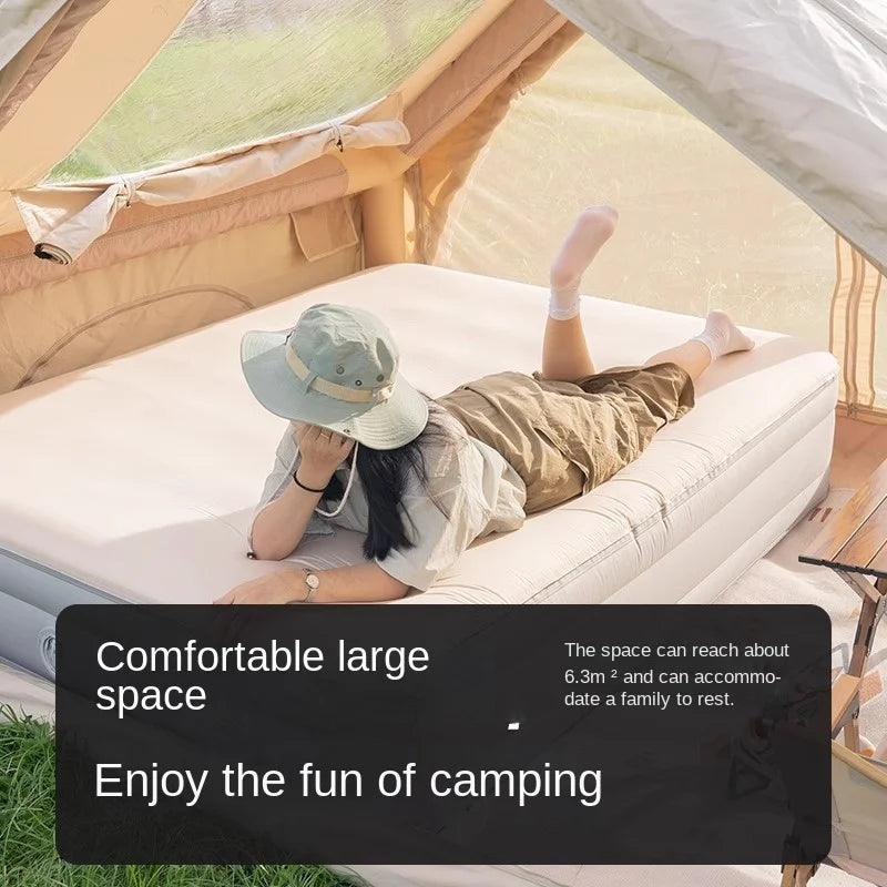 Full Automatic Inflatable Tent Outdoor 6.3M² Cabin Folding Camping Tent Quick Opening Tent Family Air Tent Waterproof Thickened