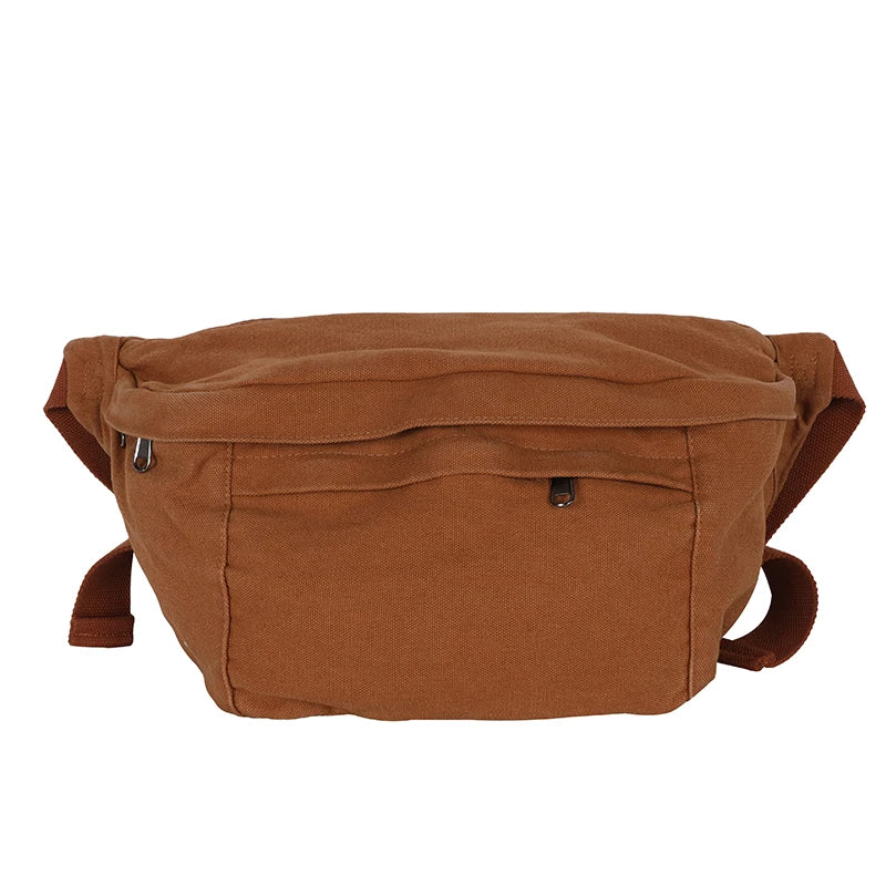 Fashion Trend Waist Bag Street Hip-Hop Women Shoulder Bag Chest Pack Outdoor Sport Canvas Fanny Pack Crossbody Bag Lady Belt Bag