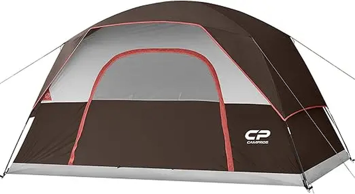 Tents for Camping 4-6 Person Tent Waterproof Windproof Double Layer Family Camping Tent, Easy Setup Dome Tent with Large Mesh W